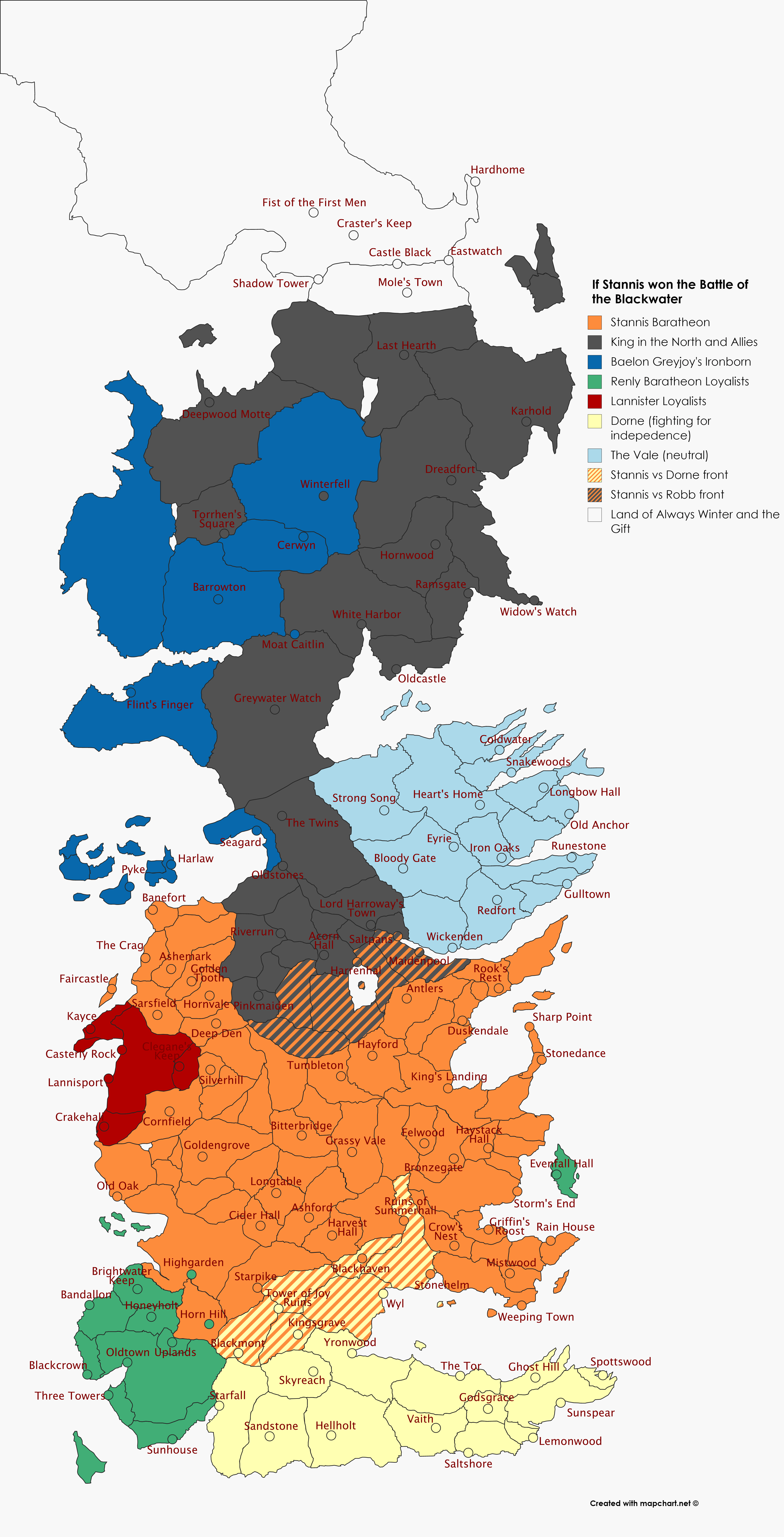 Westeros Map South   If Stannis Won The Battle Of The Blackwater 1 